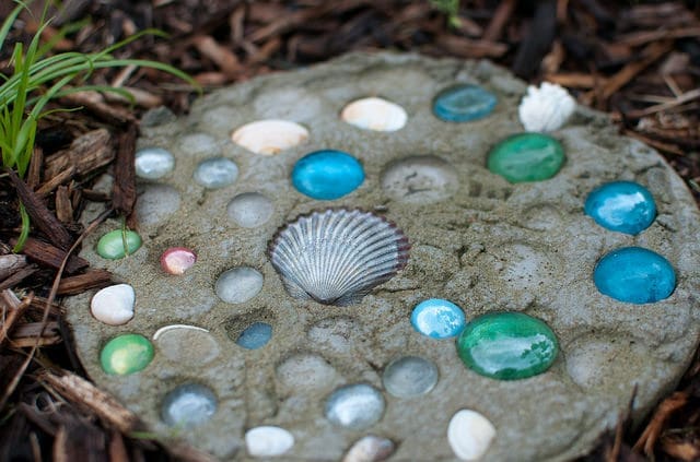 seashell stepping stone