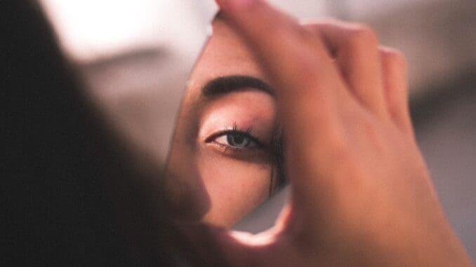 woman mirror