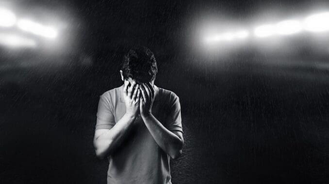 CBT PTSD therapy chicago man sad with ptsd