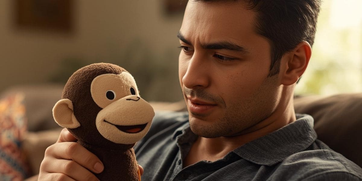 adult play in relationships man playing with curious george in chicago