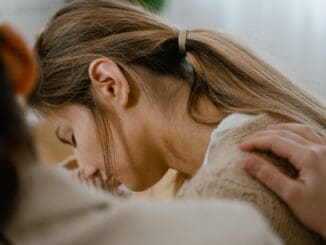 woman grieving and working through grief