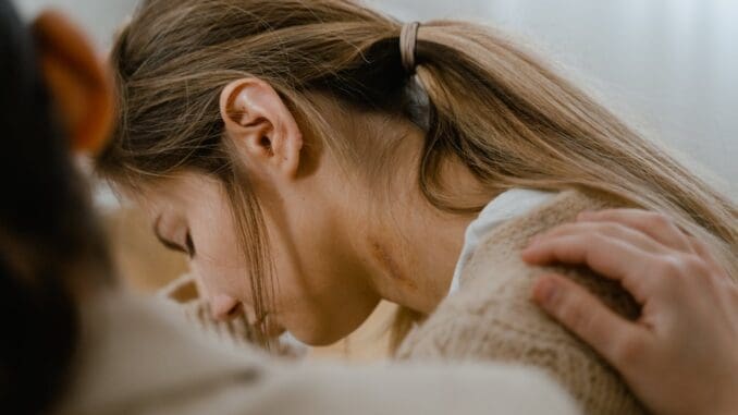 woman grieving and working through grief