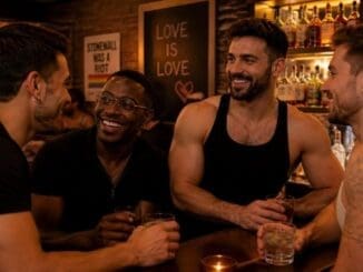 gay men at a bar talking about validation addiction in Chicago on Halsted Street