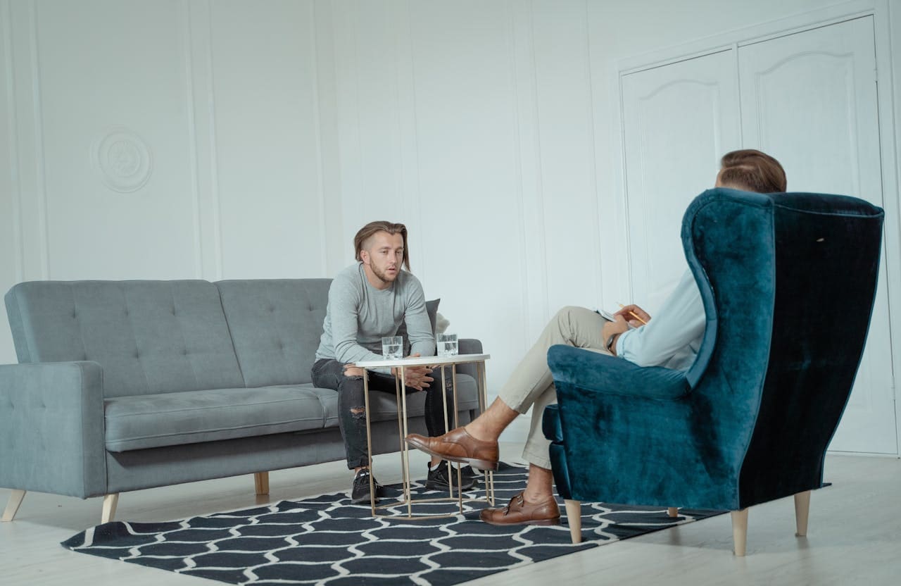 man experiencing therapy for men at 2nd Story Counseling Chicago